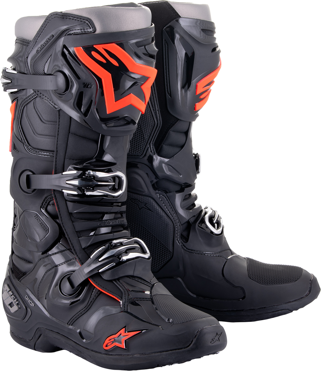 Tech 10 Boots - Black/Red Fluorescent - US 7 - Lutzka's Garage