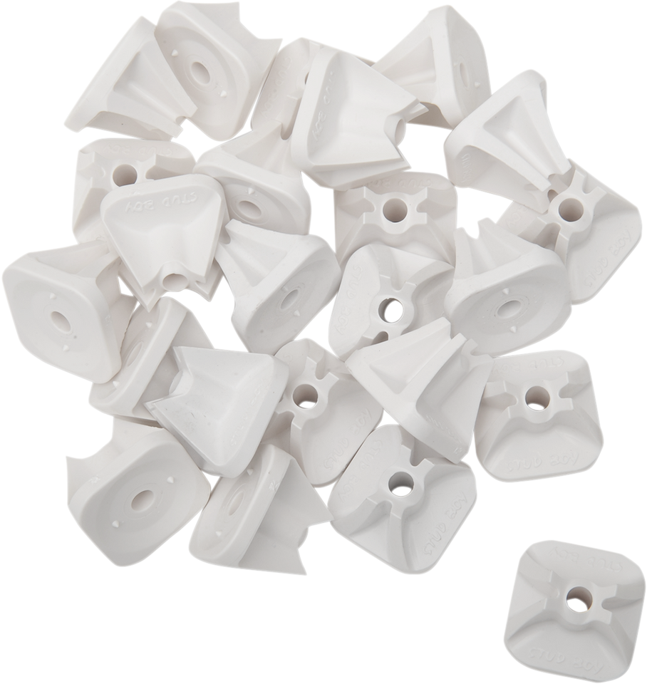 Single Backer Plates - White - 24 Pack - Lutzka's Garage