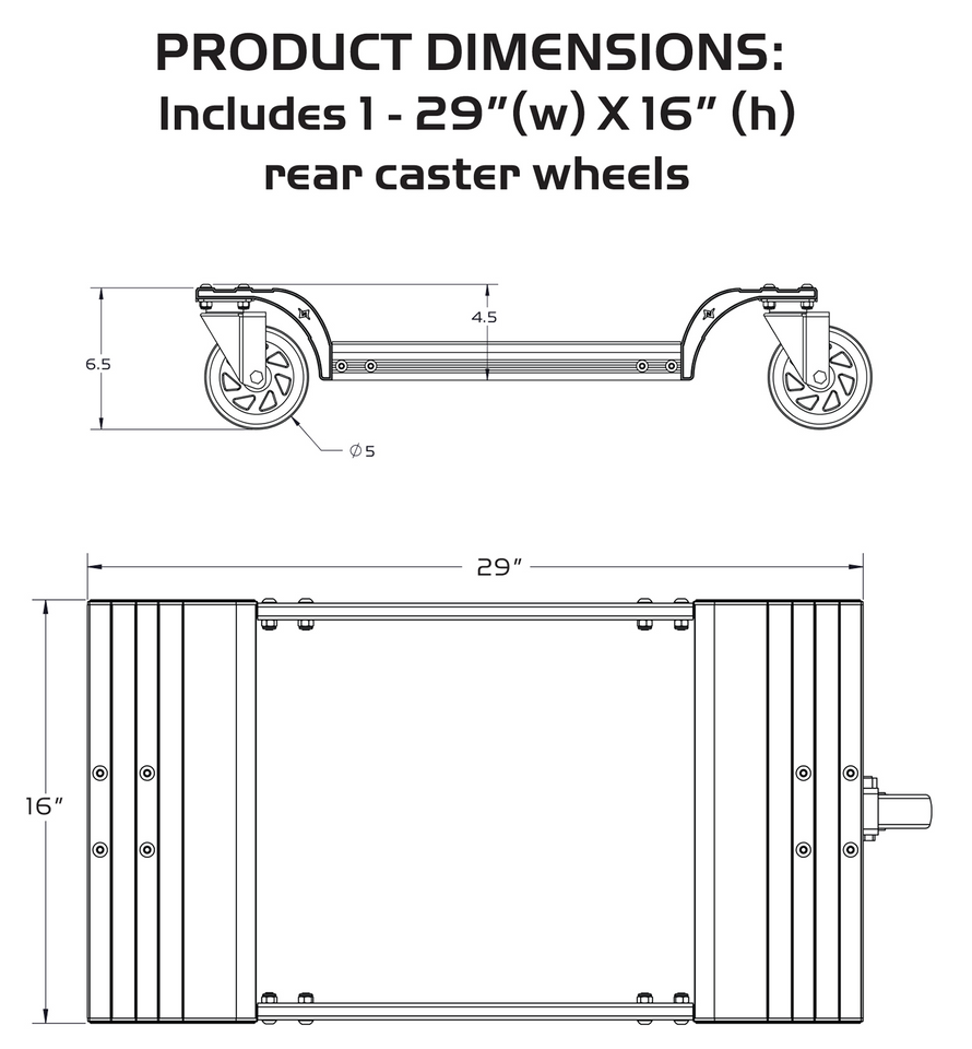 Wheels - Trax Wheels 2.0 - Sled/Snowbike - Adjustable