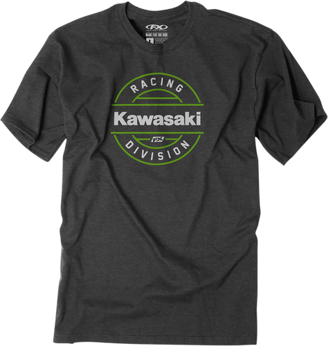 Kawasaki Division T-Shirt - Heather Charcoal - Medium - Lutzka's Garage