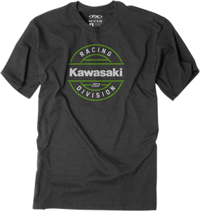 Kawasaki Division T-Shirt - Heather Charcoal - Medium - Lutzka's Garage