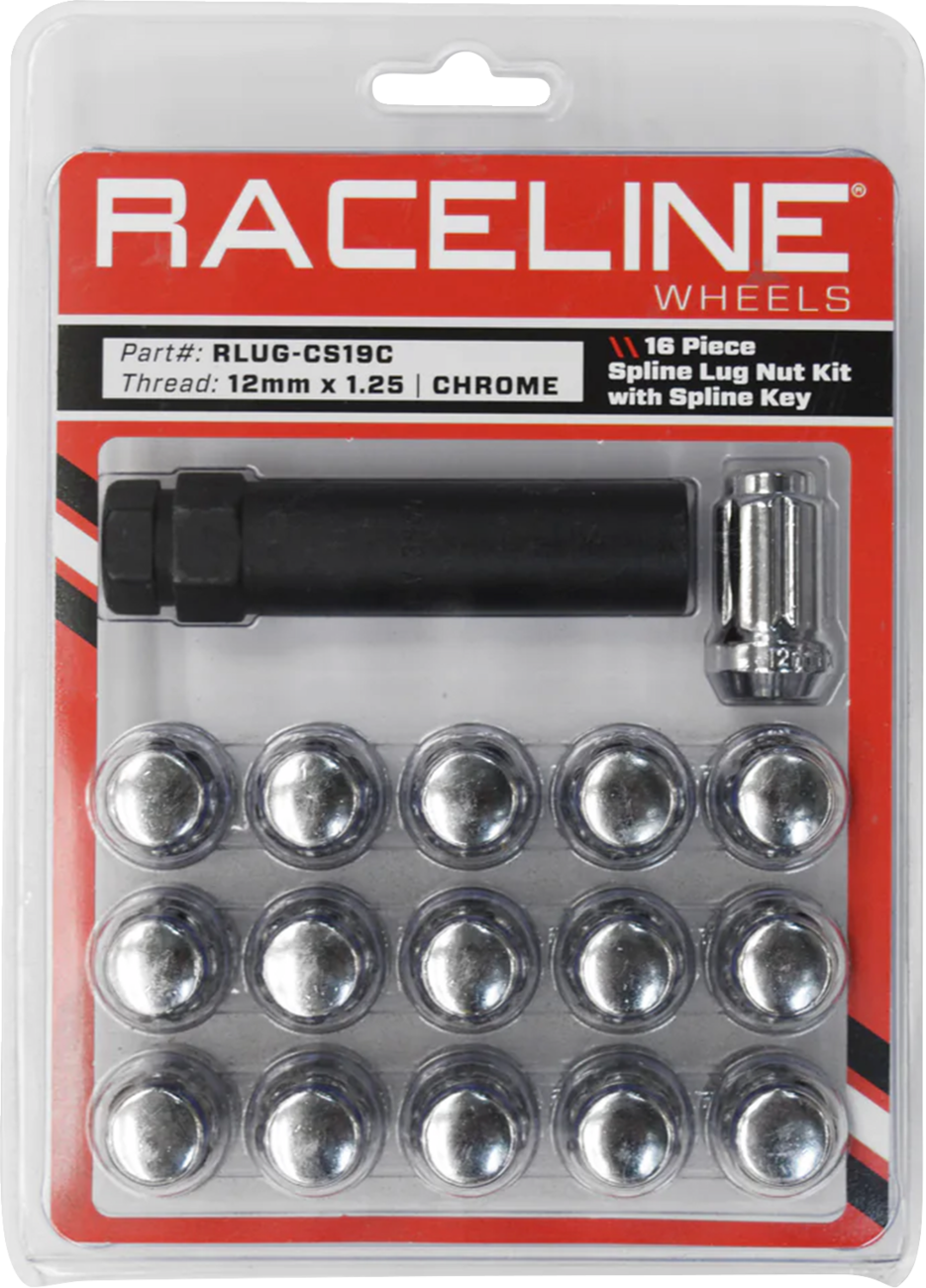 Lug Nuts - Spline Socket - 12 mm x 1.25