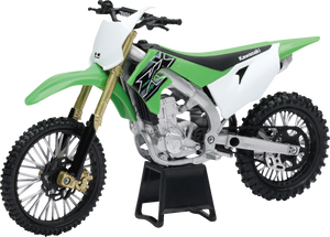 Kawasaki KX 450F 2019 Dirt Bike - 1:12 Scale - Green/White/Black