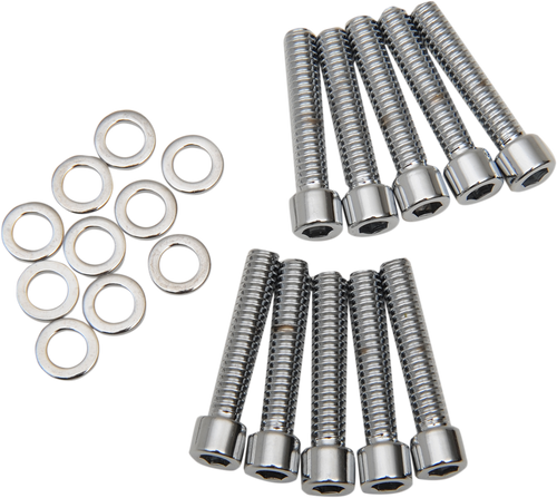 Bolt Kit - Camshaft Cover - Polished - Dyna/FL