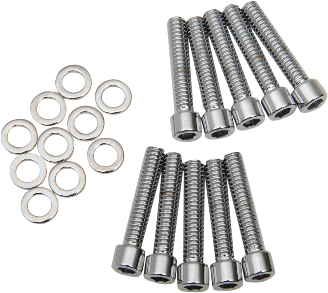 Bolt Kit - Camshaft Cover - Polished - Dyna/FL