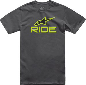 Ride 4.0 T-Shirt - Charcoal/Lime/Black - Medium - Lutzka's Garage