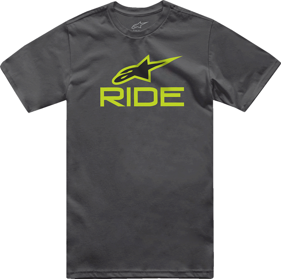 Ride 4.0 T-Shirt - Charcoal/Lime/Black - Medium - Lutzka's Garage