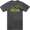 Ride 4.0 T-Shirt - Charcoal/Lime/Black - Medium - Lutzka's Garage