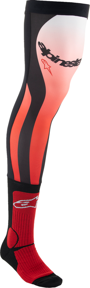 Knee Brace Socks - Black/Red - Small/Medium - Lutzka's Garage