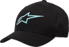 Ageless Curve Hat - Black/Light Aqua - Small/Medium - Lutzka's Garage