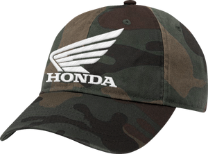 Honda Hat - Woodland Camo/White