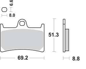 HS Brake Pads - Yamaha - 634HS