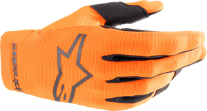 Youth Radar Gloves - Hot Orange/Black - 2XS - Lutzka's Garage