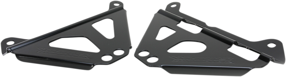 Radiator Brace Set - Black - Yamaha - Lutzka's Garage