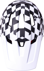 DH Invader Helmet - LTD Glitch - Matte Black/White/Red - XS-M