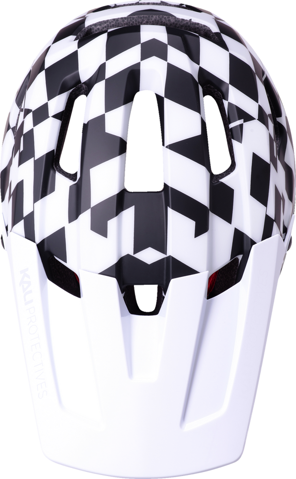 DH Invader Helmet - LTD Glitch - Matte Black/White/Red - XS-M