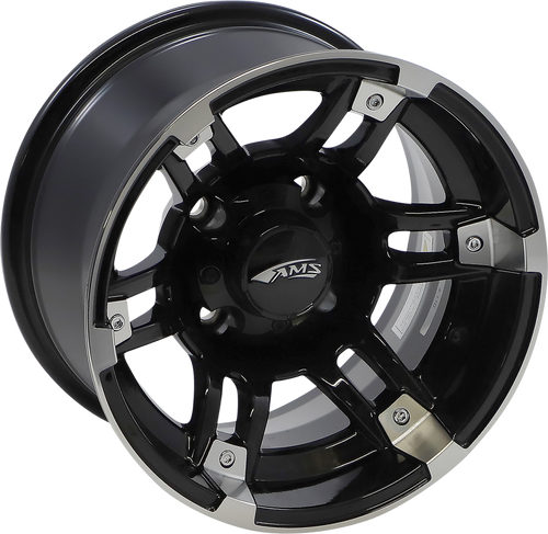 Wheel - Rolln 104 - Rear - Machined Black - 12x7 - 4/110 - 2+5