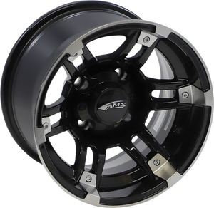 Wheel - Rolln 104 - Rear - Machined Black - 12x7 - 4/110 - 2+5