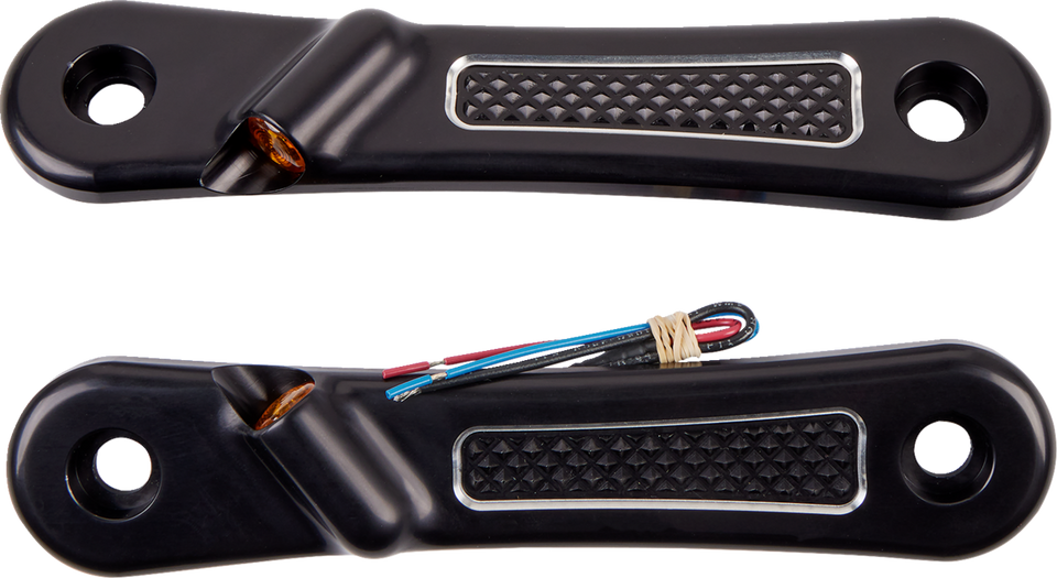 Front Turn Signal Bars 06-20 FLHX - Black - Lutzka's Garage