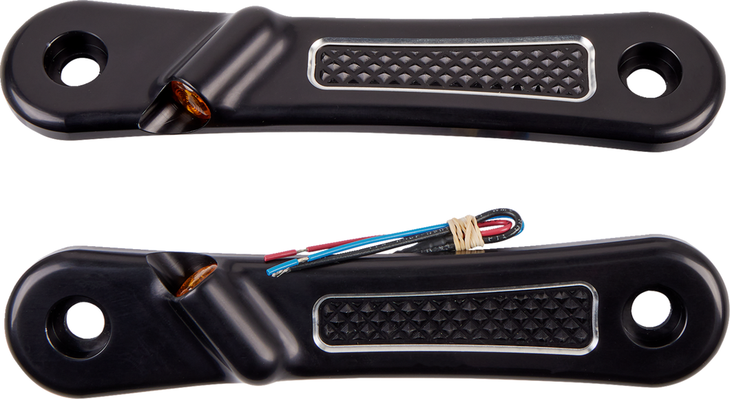 Front Turn Signal Bars 06-20 FLHX - Black - Lutzka's Garage