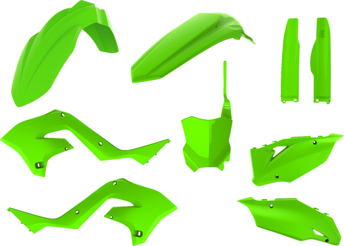 Restyled Body Kit - Fluorescent Green - KX 125/250