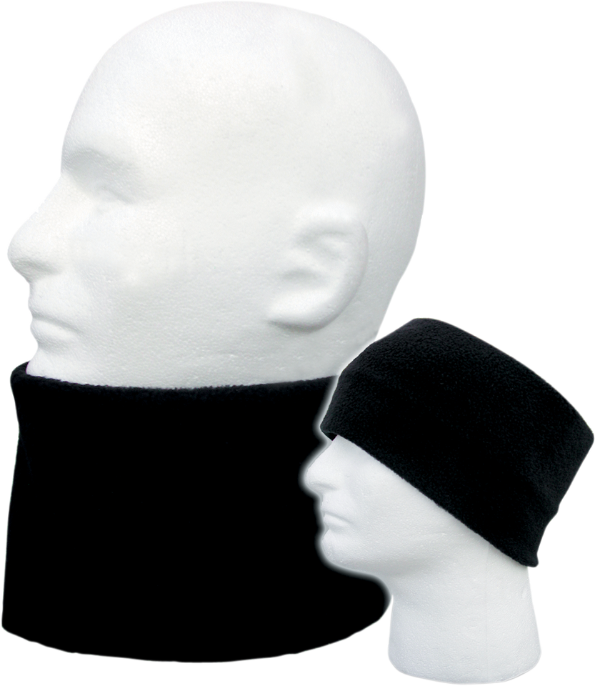 Fleece Helmet Neckgaiter - Black - Lutzka's Garage