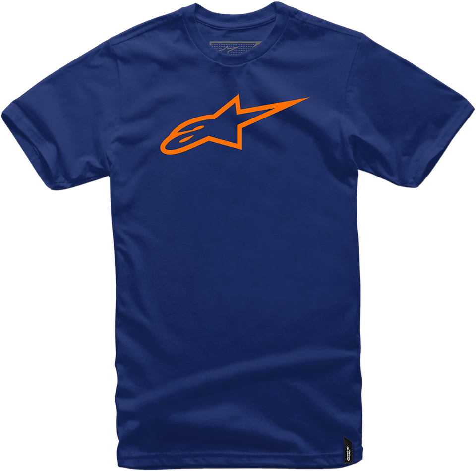 Ageless T-Shirt - Navy/Orange - Medium - Lutzka's Garage