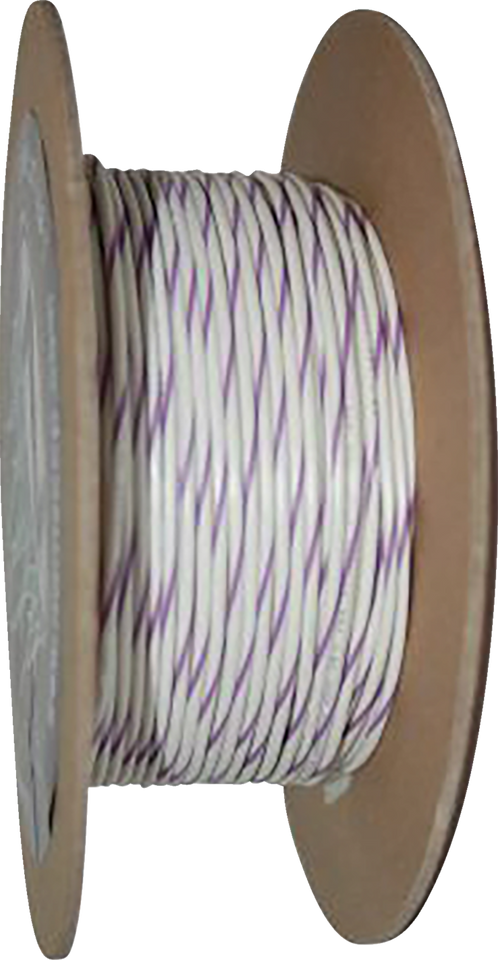 100 Wire Spool - 20 Gauge - White/Violet