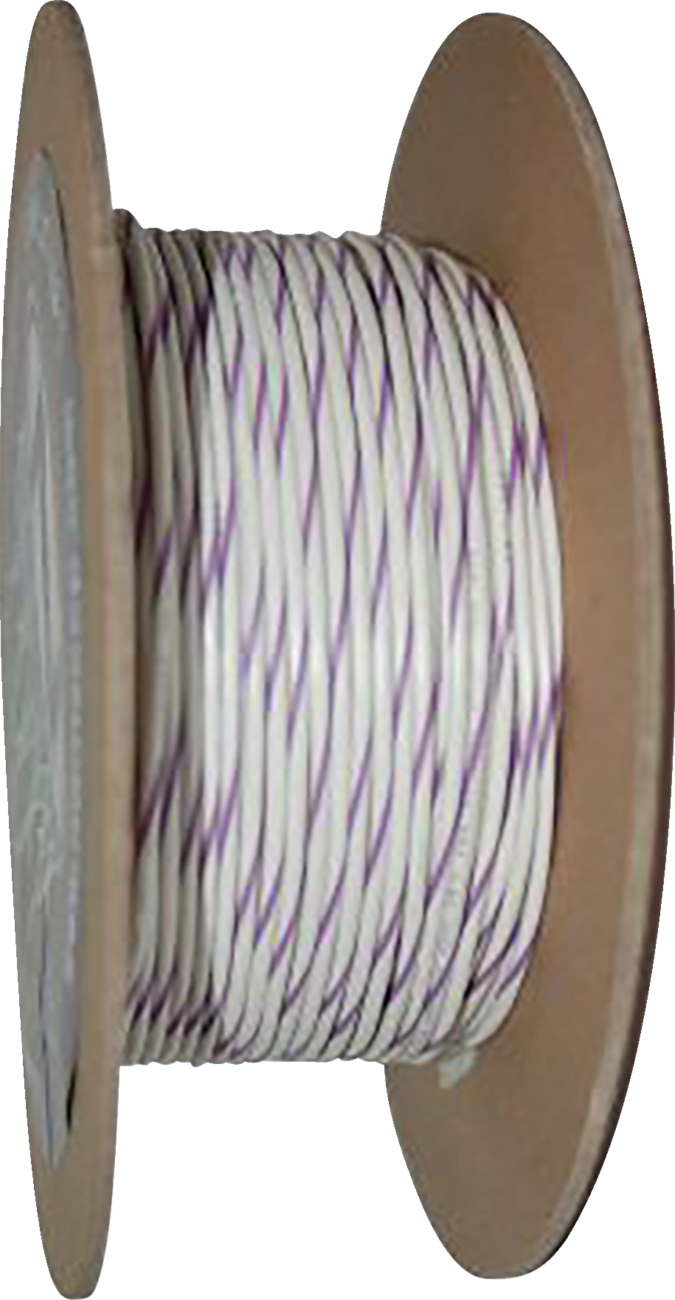 100 Wire Spool - 20 Gauge - White/Violet