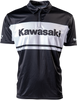 Kawasaki Team Pit Shirt - Black/White - Medium - Lutzka's Garage