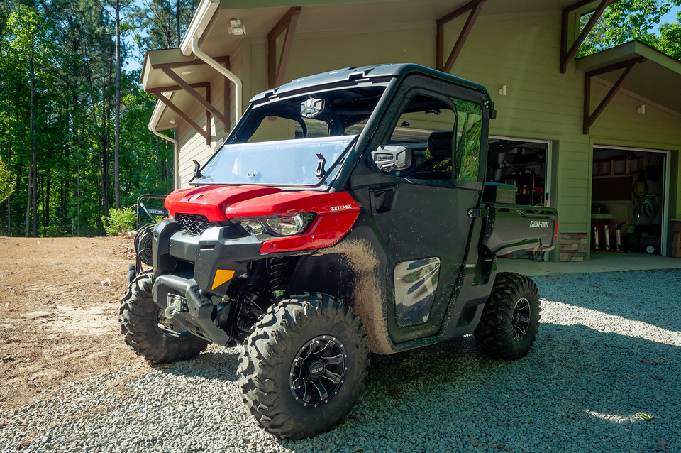 Folding Windshield - Hard Coated Polycarbonate - Defender