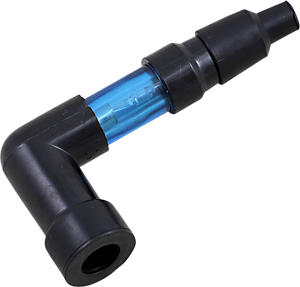 Spark Plug Cap - 90 Degree - Blue - Lutzka's Garage