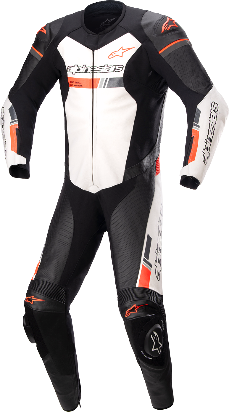 GP Force Chaser 1-Piece Suit - Black/White/Red - US 38 / EU 48 - Lutzka's Garage