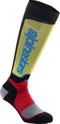 MX Plus Socks - Black/Red/Yellow/Blue - Medium - Lutzka's Garage