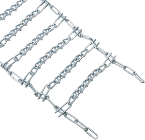 Tire Chains - V-Bar - 2 Space - 11" W x 54" L - Pair