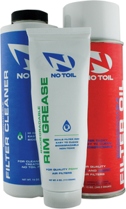 Filter Oil, Cleaner, and Rim Grease Kit - Aerosol