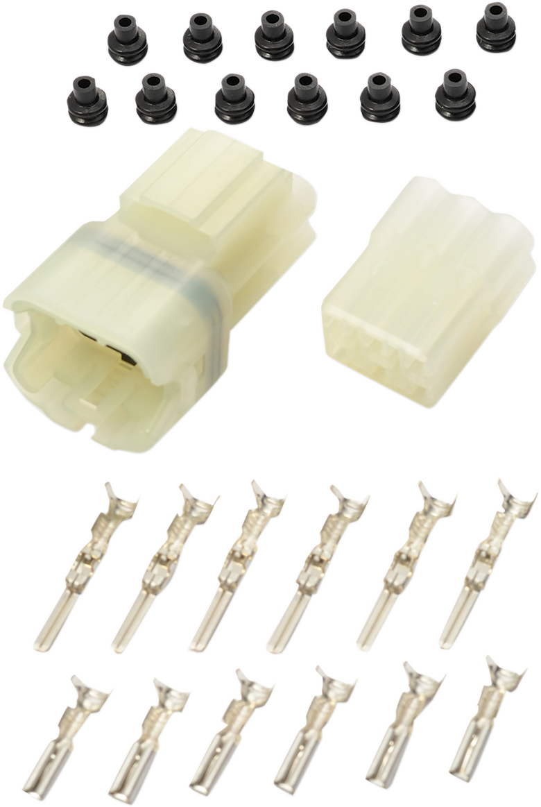 Multi-Conductor Electrical Connectors - Six-Pin - Water-Resistant