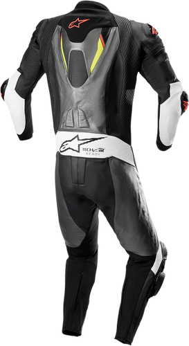 Missile Ignition v2 1-Piece Suit - Metallic Gray/Black/Yellow/Red Fluorescent - US 36 / EU 46 - Lutzka's Garage