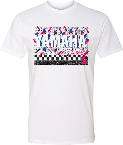 Yamaha Confetti T-Shirt - White - Small - Lutzka's Garage