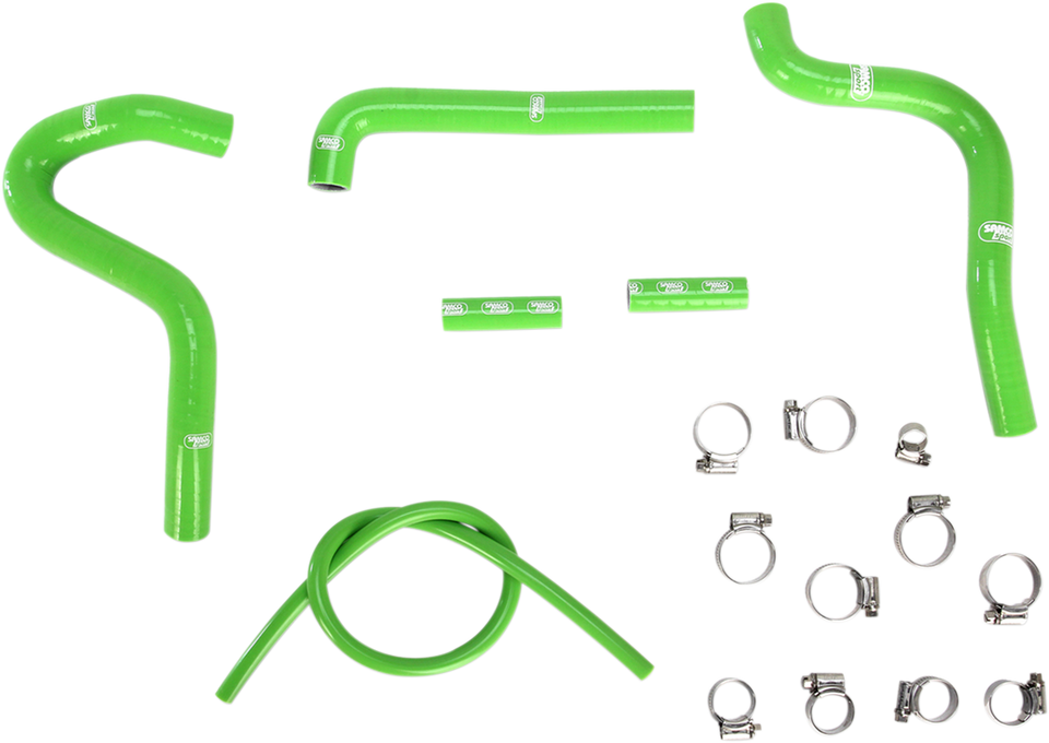 Race Fit Radiator Hose Kit - Green - Kawasaki - Lutzka's Garage