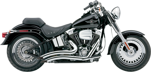 Speedster Swept Short Exhaust - Chrome - 86-06 Softail - Lutzka's Garage