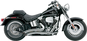 Speedster Swept Short Exhaust - Chrome - 86-06 Softail - Lutzka's Garage