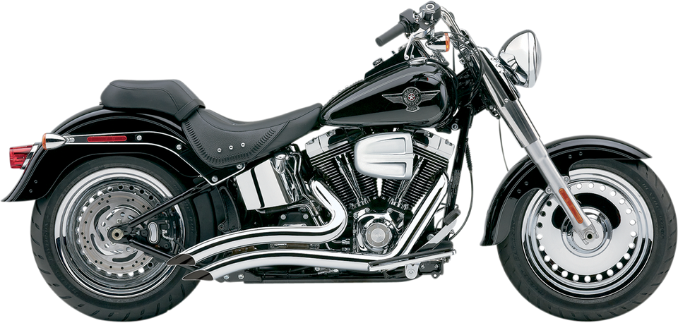 Speedster Swept Short Exhaust - Chrome - 86-06 Softail - Lutzka's Garage