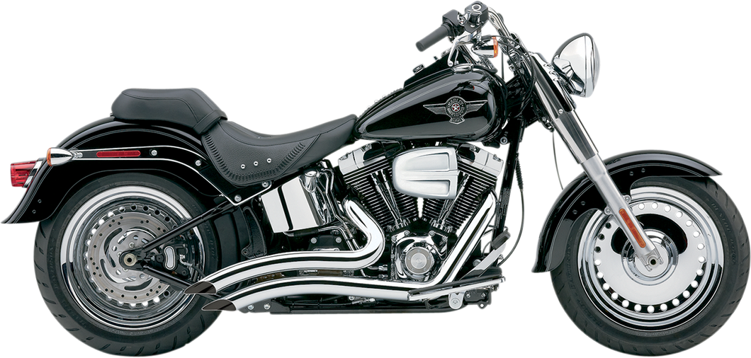 Speedster Swept Short Exhaust - Chrome - 12-17 Softail - Lutzka's Garage