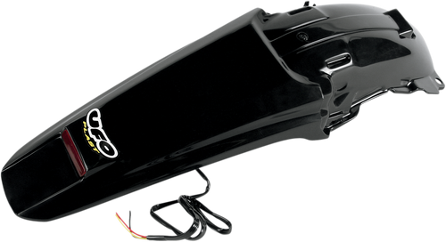 Enduro Rear Fender with LED - Black - Lutzka's Garage