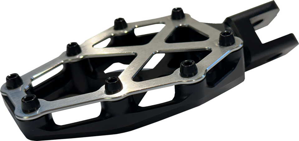 NXL Footpegs - Black w/ Stainless Steel Cover