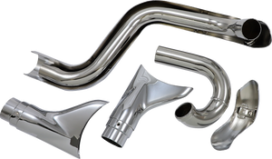 True Dual Exhaust - Fishtail - 97-06 Softail