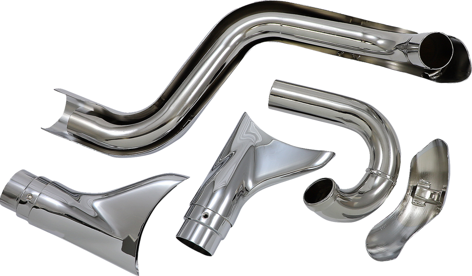 True Dual Exhaust - Fishtail - 97-06 Softail