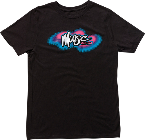 Youth Retro Moose T-Shirt - Black - Small - Lutzka's Garage