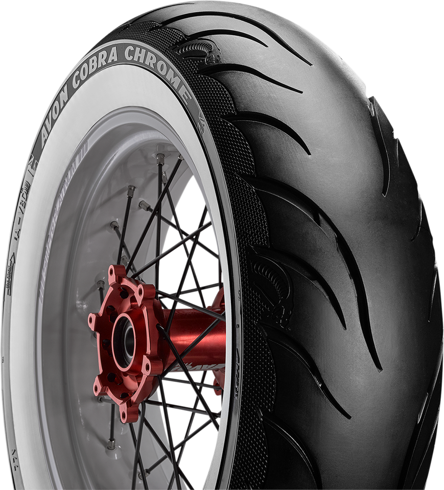 Tire - Cobra Chrome AV92 - Rear - 150/80B16 - Wide Whitewall - 77V